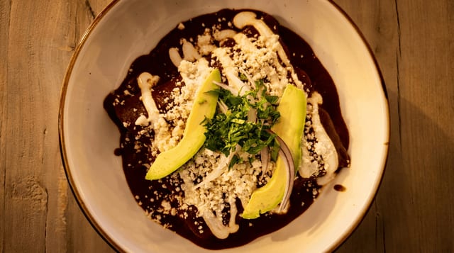 Enchiladas de Mole.