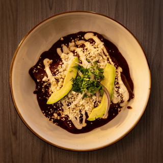 Short Ribs Mole Enchiladas
